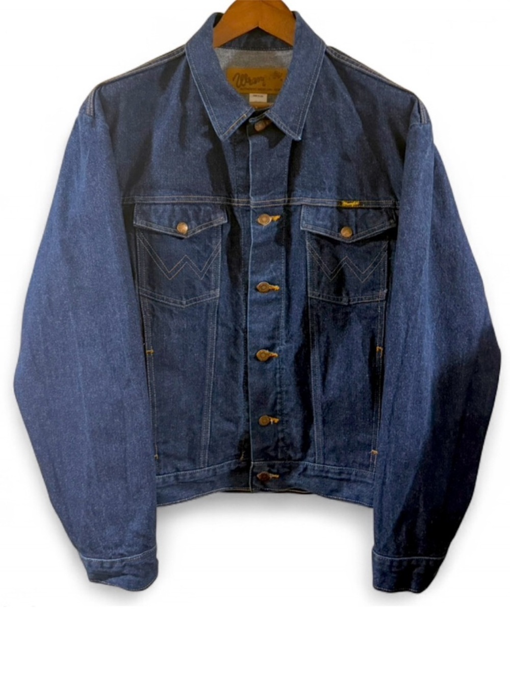 Vintage 80s Wrangler Denim Jacket Size Men’s Large